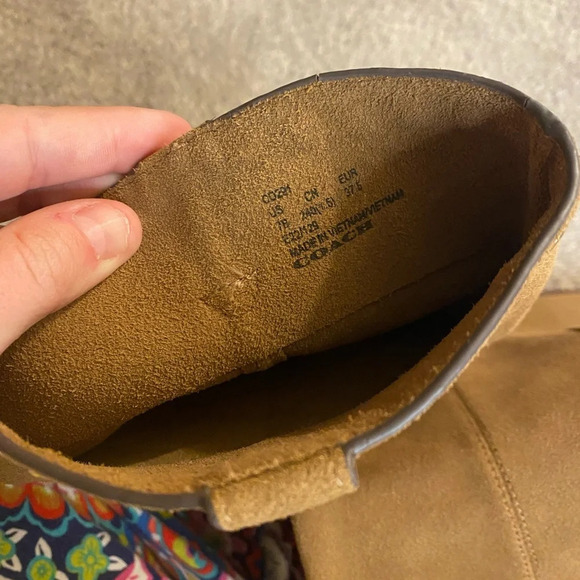 NWT Coach||Phoebe Western Cowgirl Suede Studded Pointed Toe Ankle Boots Size 7 - Picture 5 of 12